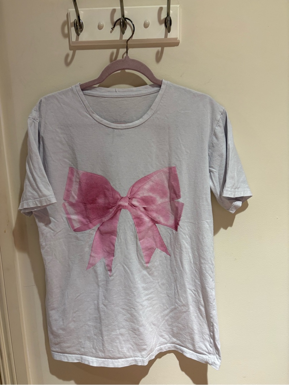 Pink Bow Graphic Tee - Kids Shirt